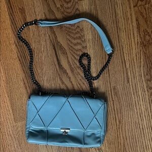 Zara light blue handbag